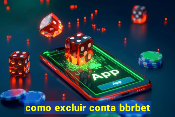 como excluir conta bbrbet